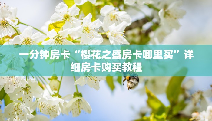 一分钟房卡“樱花之盛房卡哪里买”详细房卡购买教程 一分钟房卡“樱花之盛房卡哪里买”详细房卡购买教程